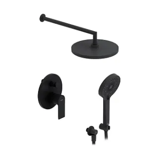 Встраиваемая душевая система Damixa Apollo 947520300 со смесителем черный Встраиваемая душевая система Damixa Apollo 947520300 со смесителем черный