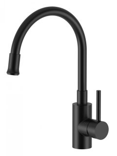 Смеситель для кухни Santek Риф WH5A44025N001 чёрный матовый