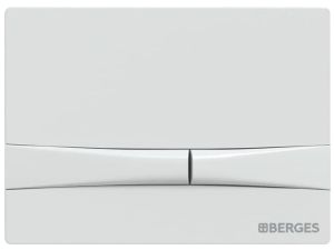 Кнопка смыва Berges Novum soft touch белый 040054