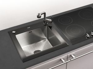 Мойка кухонная Tolero Ceramic Glass TG-500 чёрный 765048