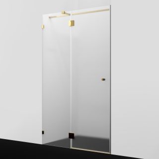 Душевая дверь WasserKRAFT Ems 76H05L-MG 120 см профиль золото стекло матовое