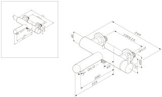 Am.pm Awe F1510000 смеситель для ванны