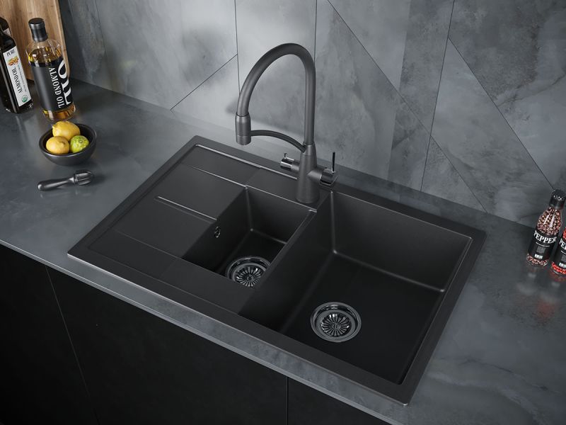 Смеситель для кухни Paulmark Siegen Si213111-308 чёрный