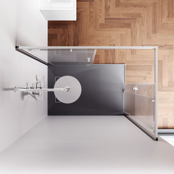 Душевой уголок Am.Pm X-joy W94G-403-120280-MТ1К 120x80 см без поддона хром матовый