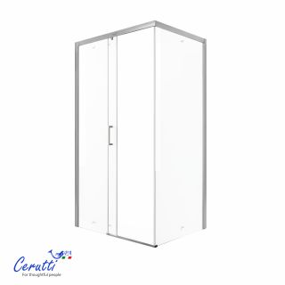 Душевой уголок Ceruttispa VITO110 110x80 см профиль хром стекло прозрачное