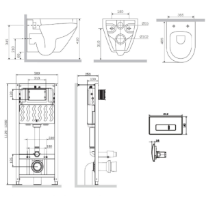 Унитаз с инсталляцией  AM.PM SPIRIT V2.0 IS48001.701700 Унитаз с инсталляцией  AM.PM SPIRIT V2.0 IS48001.701700