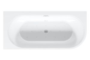 Акриловая ванна Riho Desire Corner Glossy Sparkle System LED B087004005 R 184x84см с аэромассажем и подсветкой белый