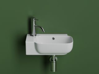 Раковина подвесная Ceramicanova Элемент (Element) CN6074R 40 см белый