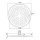 Верхний душ Carlo Frattini Spillo Steel F2948/2INOX 30 см хром