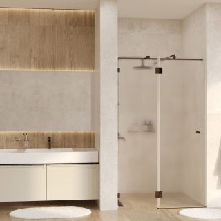 Душевой уголок WasserKRAFT Ems 76H10L-TXG 120x100 см профиль золото стекло текстурное