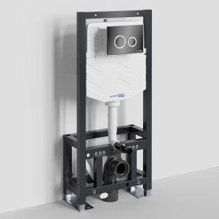 Система инсталляции для унитазов WasserKRAFT Dill 61TLT.010.ME.PB01 с кнопкой смыва