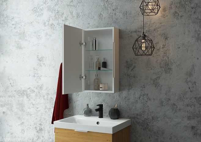 Зеркало-шкаф с подсветкой Art&Max Techno левый 35см белый AM-Tec-350-650-1D-L-DS-F Зеркало-шкаф с подсветкой Art&Max Techno левый 35см белый AM-Tec-350-650-1D-L-DS-F