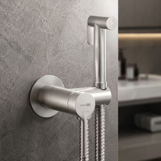 Гигиенический душ со смесителем WasserKRAFT Rhein 9938BN никель