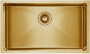 Мойка кухонная Paulmark Koher PM807444-BG брашированное золото