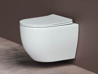 Подвесной унитаз Ceramica Nova Mia CN1805 безободковый белый Подвесной унитаз Ceramica Nova Mia CN1805 безободковый белый