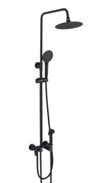 Душевая стойка Haiba HB24814-7 чёрный матовый
