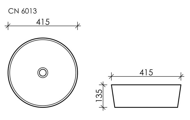Раковина Ceramica Nova Element CN6013 2см белый