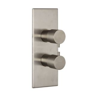 Термостатический смеситель для ванны Carlo Frattini Spillo Steel F3079X7INOX нержавеющая сталь