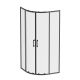 Душевой уголок Am.Pm Above W9XG-401-9090-BT 90x90 см профиль чёрный стекло прозрачное