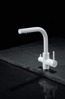 Смеситель для кухни Paulmark Essen Es213011-431TW белый матовый Смеситель для кухни Paulmark Essen Es213011-431TW белый матовый