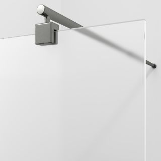 Душевая перегородка WasserKRAFT Rur 30W39GR-MG 90 см профиль графит стекло матовое