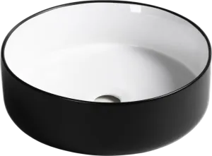 Раковина Milleau Nuage MU7044A-MB/GW глянцевый белый матовый черный
