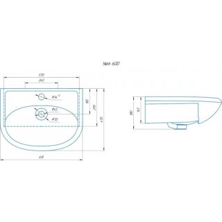 УМЫВАЛЬНИК RUNO мебельный Rosa Уют 60 (00000000154) УМЫВАЛЬНИК RUNO мебельный Rosa Уют 60 (00000000154)