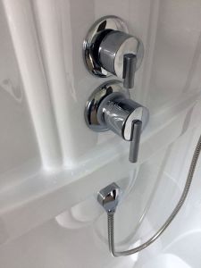 Душевая кабина Royal Bath BP левая стекло прозрачное 100x80см RB8100BP1-T-CH-L