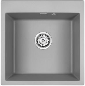 Мойка кухонная Paulmark Kante PM105152-GRM серый металлик