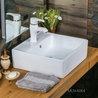 Накладная раковина Melana A064-803 46см белый Накладная раковина Melana A064-803 46см белый