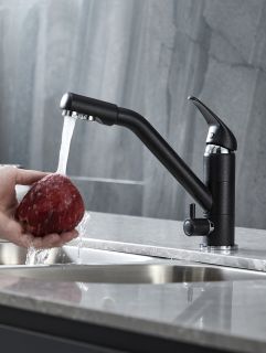 Смеситель для кухни Paulmark Hessen He213017-418 чёрный металлик Смеситель для кухни Paulmark Hessen He213017-418 чёрный металлик
