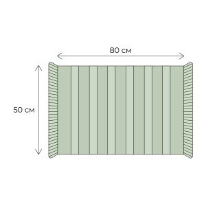 Коврик для ванной 1-ый Fixsen SANDAL, светло-серый, 50х80см (FX-8020N)