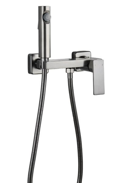 Гигиенический душ со смесителем Rose R1805T-1 пепельный