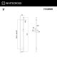 Штанга для душа Whitecross Y1020NIB брашированный никель