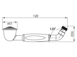 Ручной душ со шлангом 150см, хром Cezares CZR-C-DEF2-01-Bi