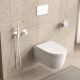 Гигиенический душ со смесителем WasserKRAFT Saale A9551.328.243.232 белый матовый