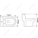 Унитаз-моноблок Melana MLN-2806D/2012D белый Унитаз-моноблок Melana MLN-2806D/2012D белый