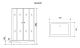 Душевой уголок Niagara Nova 120x80см чёрный NG-0120