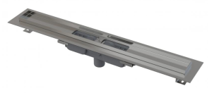 Душевой лоток AlcaPlast Low с порогами для перфорированной решетки 105см хром APZ1101-1050