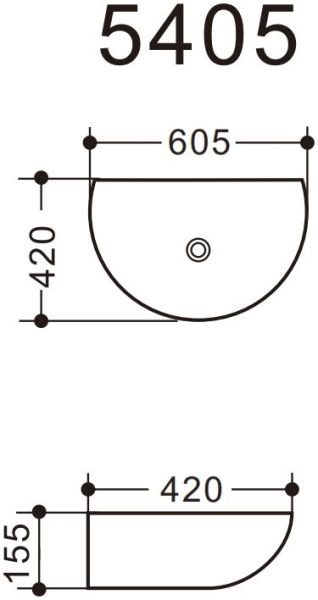 Раковина Art&Max 60см белый AM5405-W Раковина Art&Max 60см белый AM5405-W