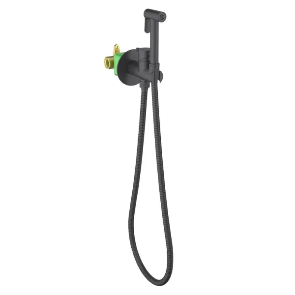 Гигиенический душ со смесителем Timo Saona 2337/03SM чёрный матовый