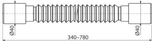 Гибкое соединение AlcaPlast 40?40 A710