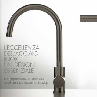 Смеситель для кухни Carlo Frattini Kitchen F7057INOX нержавеющая сталь