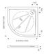Душевой поддон из искусственного камня Good Door Эклипс 100x100