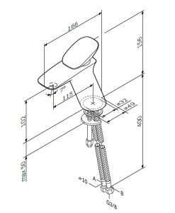 Смеситель Am.Pm Spirit V2.0 F70A02100 для раковины