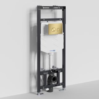 Система инсталляции для унитазов WasserKRAFT Alme 15TLT.010.ME.MG01 с кнопкой смыва