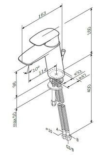 Смеситель Am.Pm Spirit V2.1 F71A02100 для раковины
