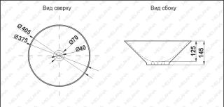 Накладная раковина Melana 7020-B1+B18-806 40см синий/чёрный Накладная раковина Melana 7020-B1+B18-806 40см синий/чёрный