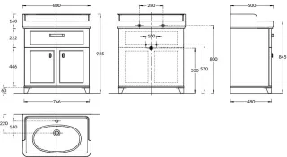 Kerama Marazzi Тумба POMPEI под умывальник напольная 80 см,1 ящик, 2 дверцы белая Kerama Marazzi Тумба POMPEI под умывальник напольная 80 см,1 ящик, 2 дверцы белая