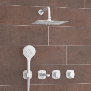 Душевой комплект WasserKRAFT Saale A9551.267.316.146.254.328.156.155 белый матовый